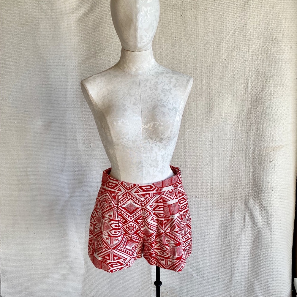 Revolve Line & Dot Aztec Print Southwestern Shorts - Picture 4 of 8